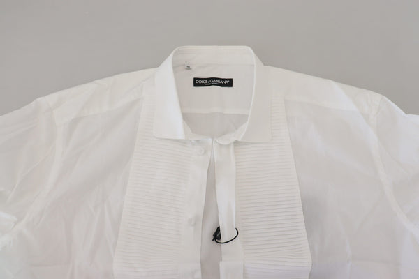 Dolce & Gabbana Exquisite White Cotton Formal Shirt