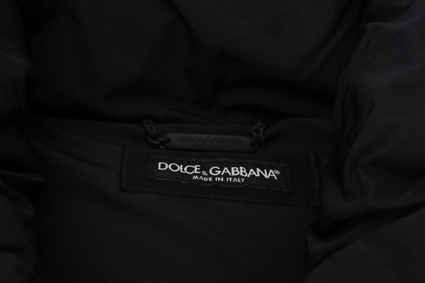 Dolce & Gabbana Elegant Black Sleeveless Vest Jacket