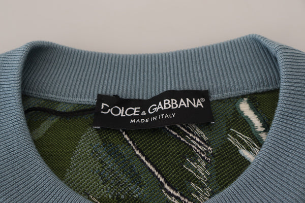 Dolce &amp; Gabbana monivärinen Jungle Wool -villaneulepusero