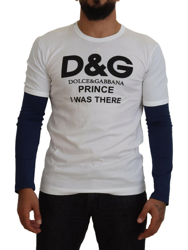 Dolce &amp; Gabbana valkoinen DG Prince Crew Neck -neulepusero