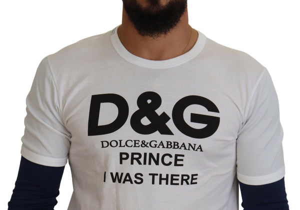 Dolce &amp; Gabbana valkoinen DG Prince Crew Neck -neulepusero