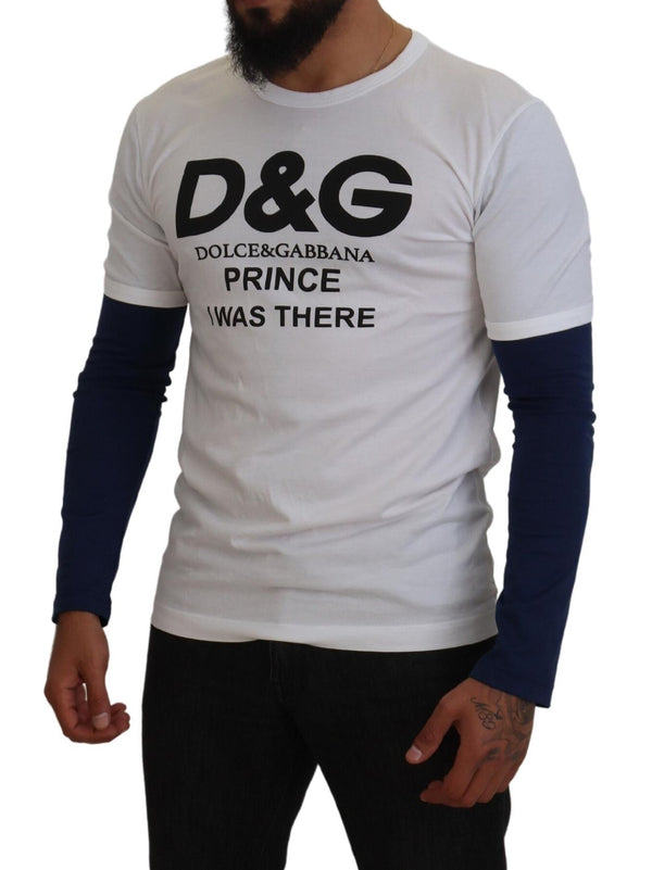 Dolce &amp; Gabbana valkoinen DG Prince Crew Neck -neulepusero