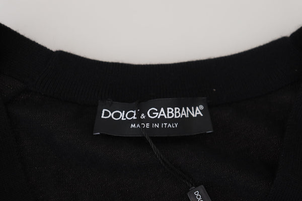 Dolce &amp; Gabbana musta Cashmere Button Down neuletakki