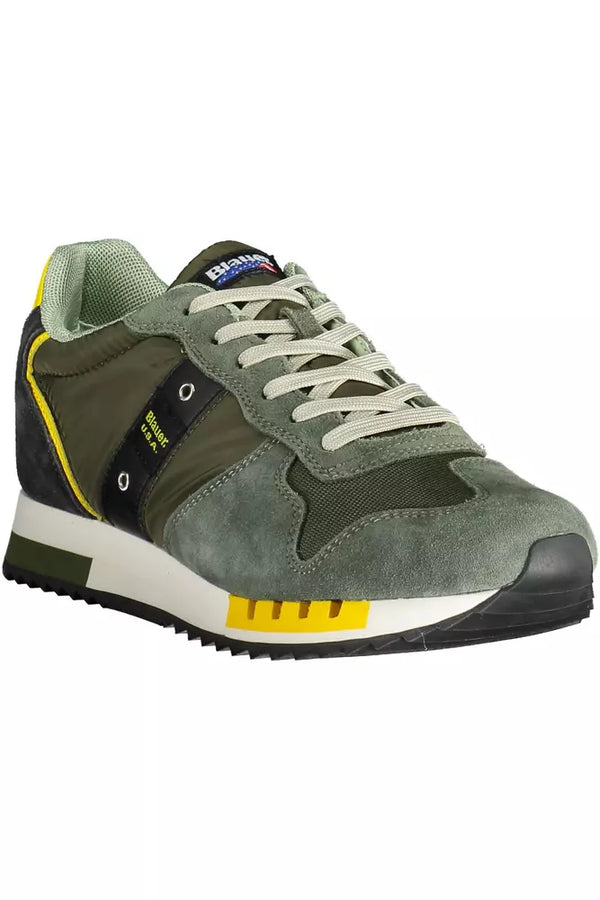 Blauer Green Lace-Up Sports Sneaker with Logo