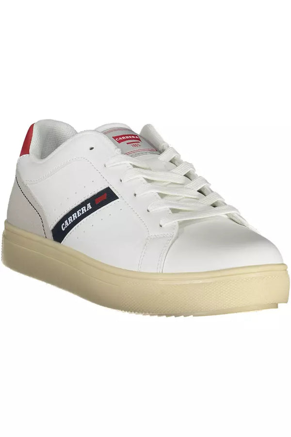 Carrera Sleek White Lace-Up Sports Sneakers