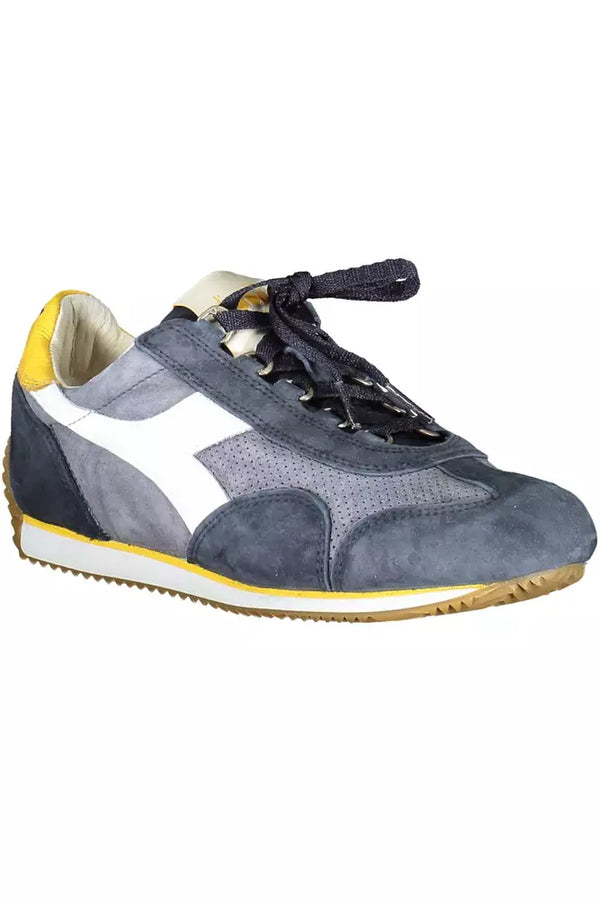 Diadora Contemporary Blue Lace-Up Sports Sneakers