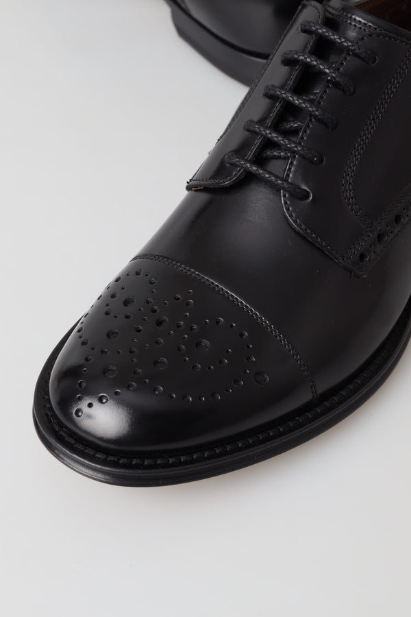 Dolce &amp; Gabbana mustat nahkaiset Oxford Wingtip -muodolliset derbykengät