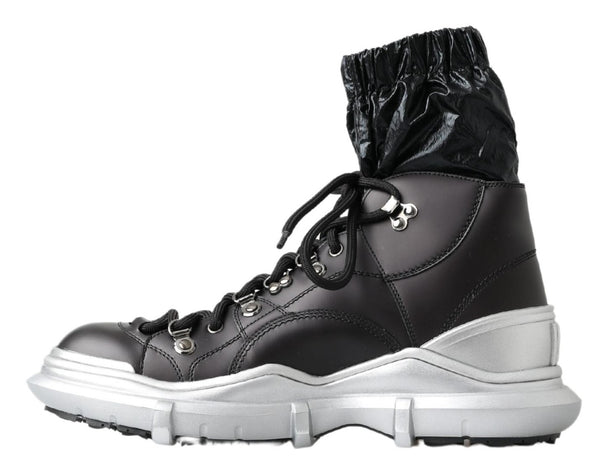 Dolce &amp; Gabbana Black Nylon Galileo High Top -lenkkarit