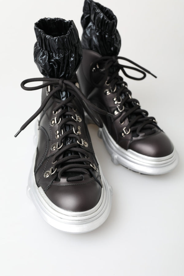 Dolce &amp; Gabbana Black Nylon Galileo High Top -lenkkarit