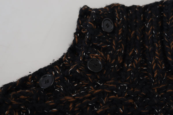 Dolce &amp; Gabbana Brown Fatto Mano Turtleneck -neulepusero