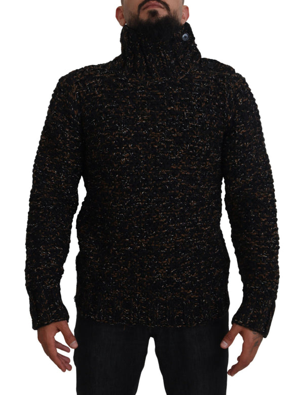 Dolce &amp; Gabbana Brown Fatto Mano Turtleneck -neulepusero