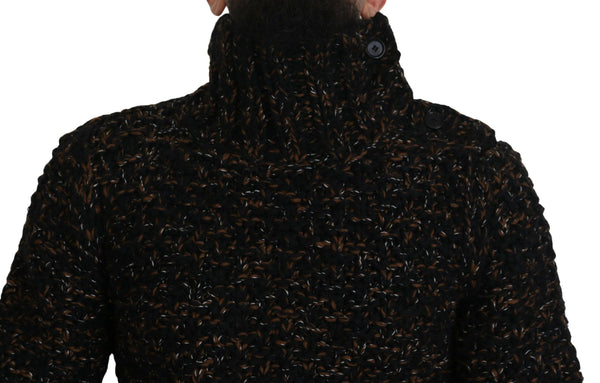 Dolce &amp; Gabbana Brown Fatto Mano Turtleneck -neulepusero