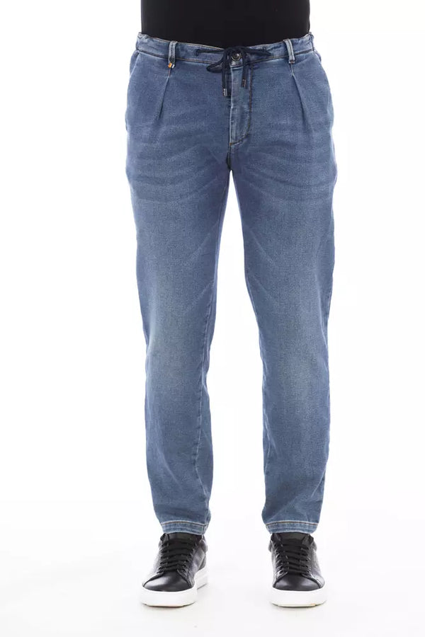 Distretto12 Blue Cotton Jeans &amp; Pant