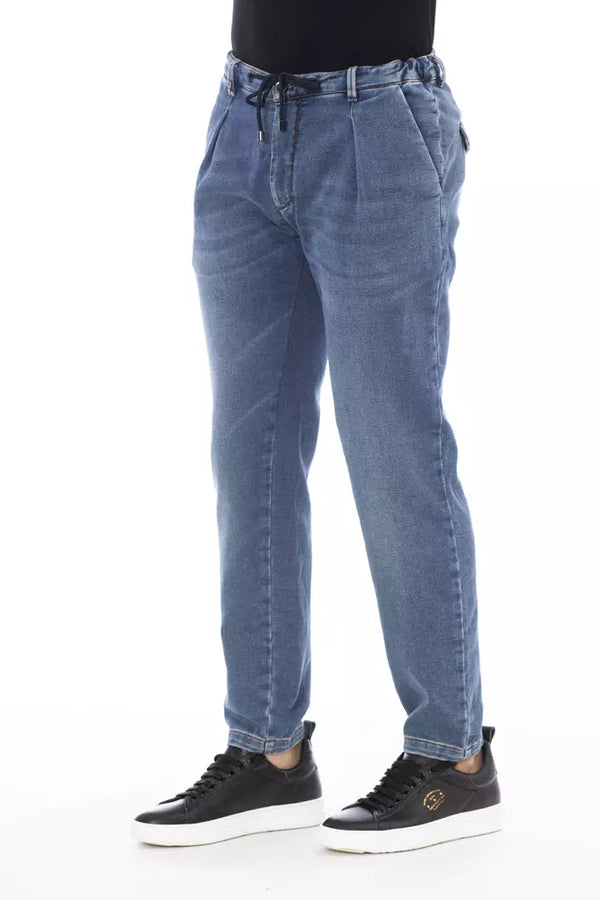 Distretto12 Blue Cotton Jeans &amp; Pant