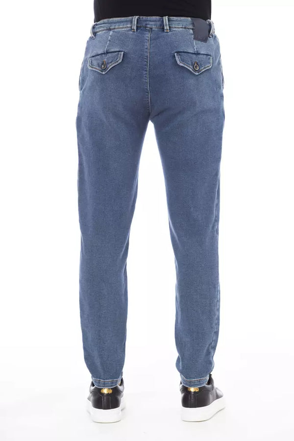 Distretto12 Blue Cotton Jeans &amp; Pant