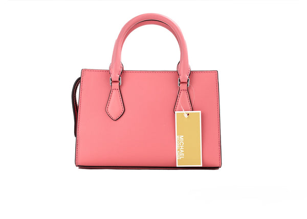 Michael Kors Sheila Pieni Tea Rose Vegan Leather Center vetoketjullinen laukku