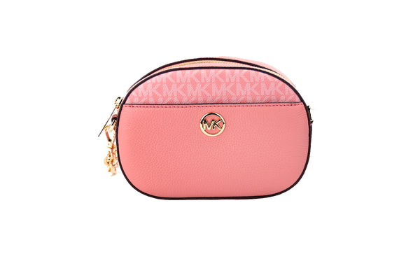 Michael Kors Jet Set Glam Tea Rose Nahkainen soikea Crossbody käsilaukku