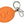 Dolce & Gabbana Chic Orange & Gold Keychain Accessory