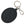 Dolce & Gabbana Elegant Black Rubber and Brass Keychain