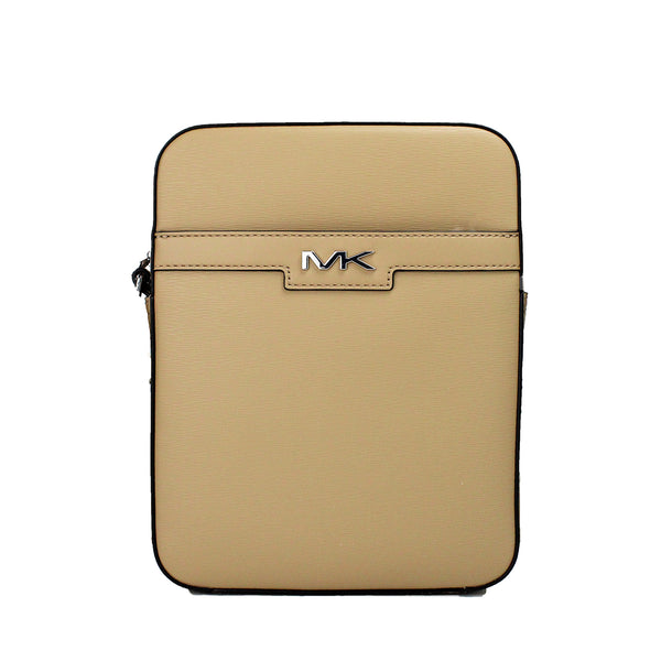 Michael Kors Cooper Medium Camel Crossgrain -nahkainen lentolaukku