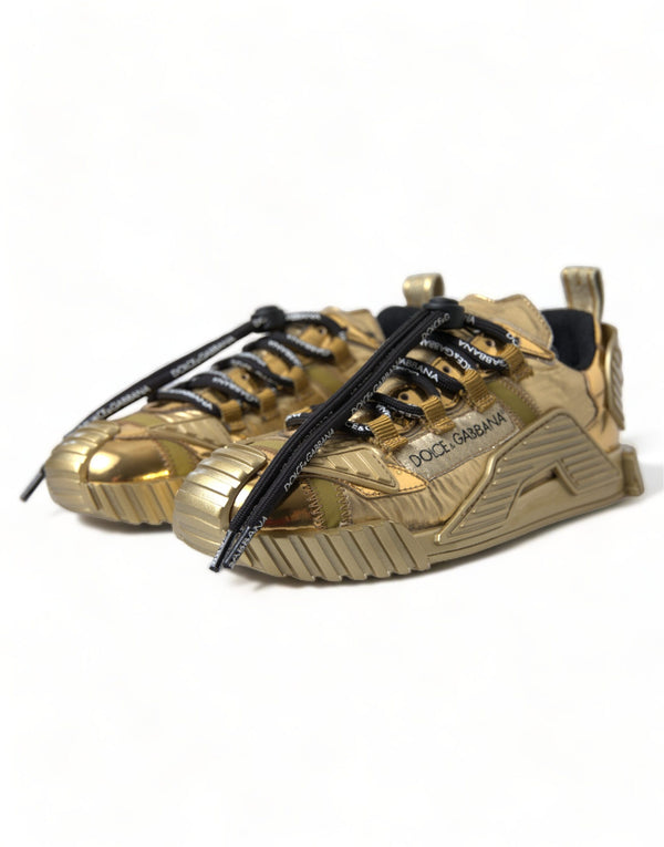 Dolce &amp; Gabbana Metallic Gold NS1 Low Top -lenkkarit