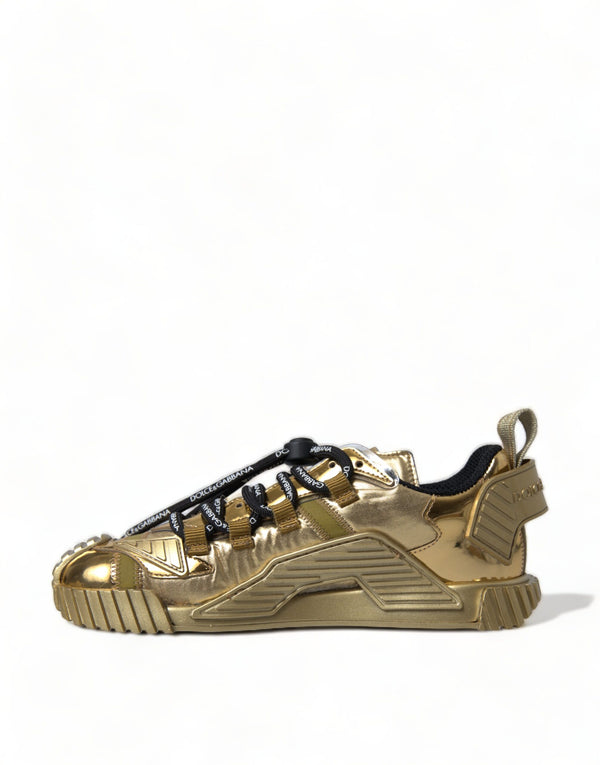 Dolce &amp; Gabbana Metallic Gold NS1 Low Top -lenkkarit