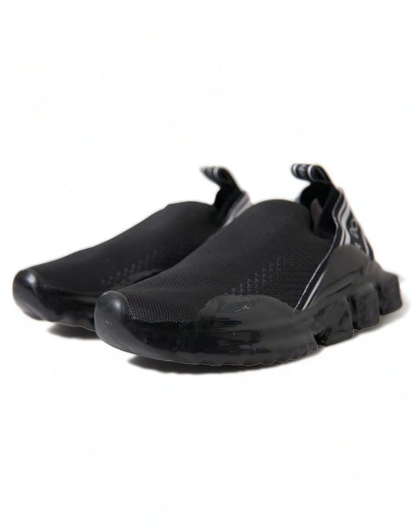 Dolce &amp; Gabbana Black Sorrento Slip On Low Top tennarit