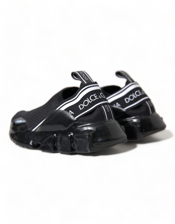 Dolce &amp; Gabbana Black Sorrento Slip On Low Top tennarit