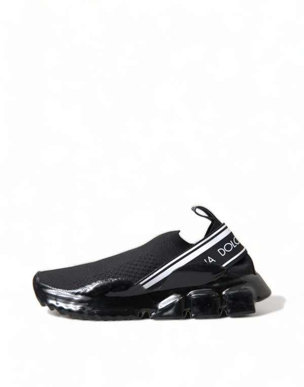 Dolce &amp; Gabbana Black Sorrento Slip On Low Top tennarit