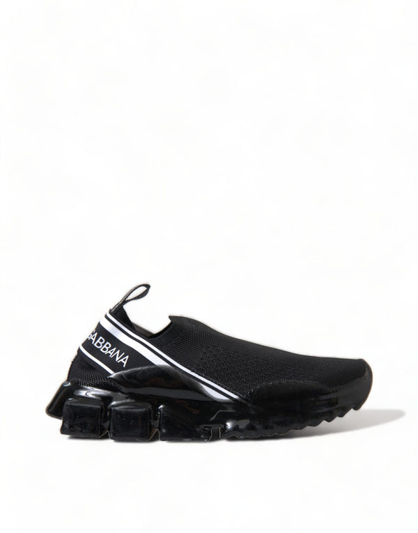 Dolce &amp; Gabbana Black Sorrento Slip On Low Top tennarit