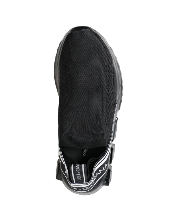 Dolce &amp; Gabbana Black Sorrento Slip On Low Top tennarit