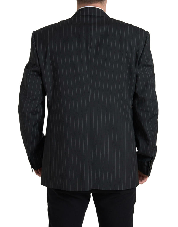 Dolce &amp; Gabbana Black Stripe yksirivinen SICILIA Blazer