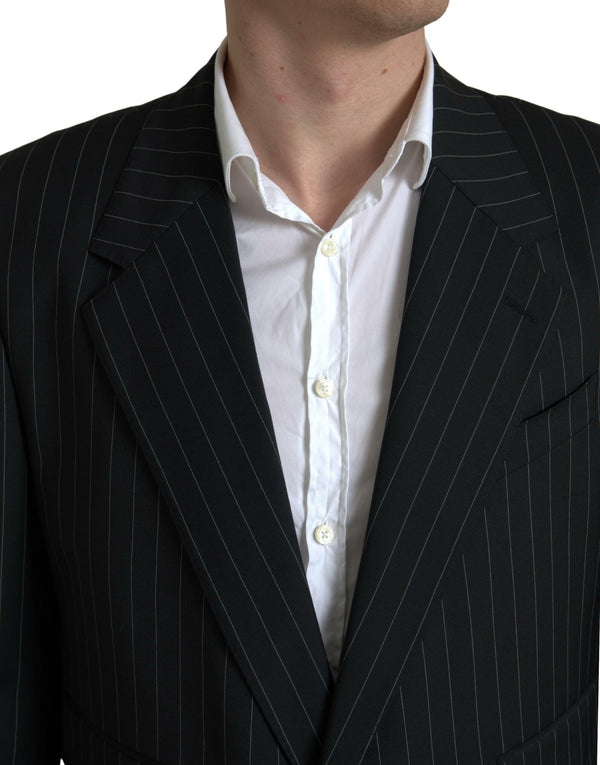 Dolce &amp; Gabbana Black Stripe yksirivinen SICILIA Blazer