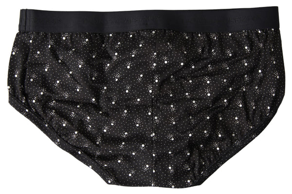 Dolce &amp; Gabbana Black Dotted Cotton Brandon -alushousut