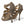 Dolce & Gabbana Bronze Crystal Stiletto Heels Sandals