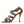 Dolce & Gabbana Bronze Crystal Stiletto Heels Sandals