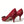 Dolce & Gabbana Red Taormina Lace Crystal Heels Pumps -kengät