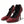 Dolce & Gabbana Red Almond Toe Snakeskin Pumps with Lace Socks