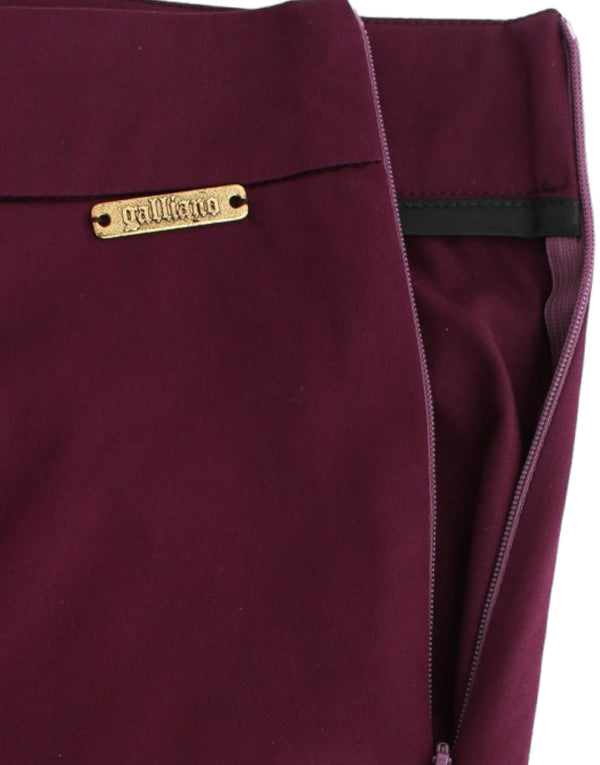 John Galliano Purple slim fit housut