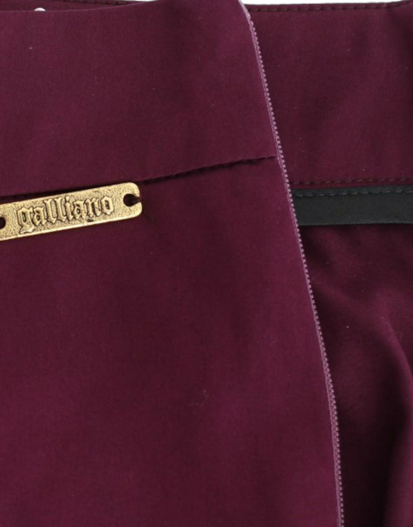 John Galliano Purple slim fit housut