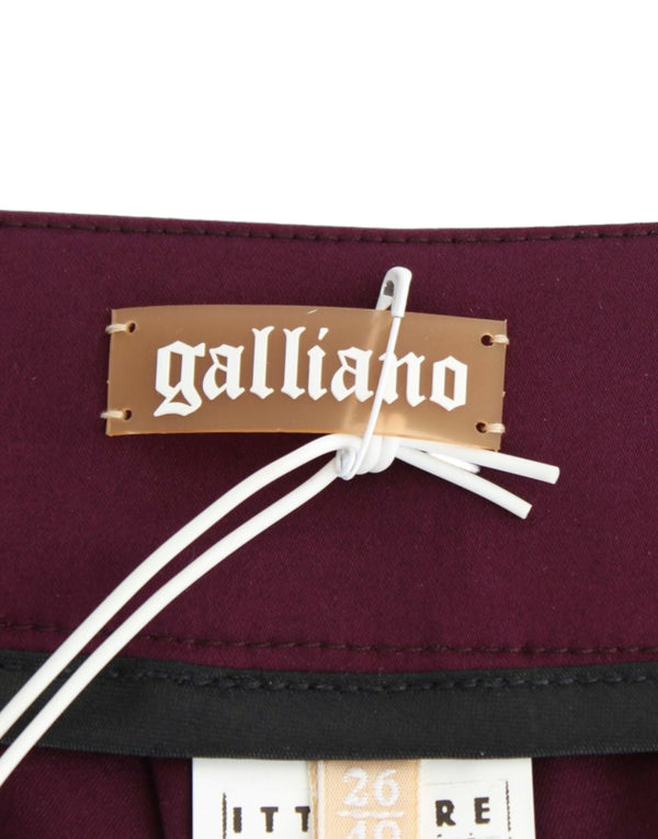 John Galliano Purple slim fit housut