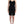 John Galliano Elegant Black Jersey Knee-Length Dress