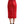 Dolce & Gabbana Chic Red High Waist Sheer Midi Skirt