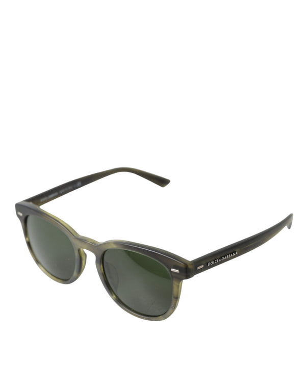 Dolce &amp; Gabbana Green Acetate Havana Frame linssivarjostimet DG4245F aurinkolasit