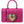 Dolce & Gabbana Pink Silicone Devotion Heart Bag Gold Chain Airpods -kotelo