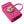 Dolce & Gabbana Pink Silicone Devotion Heart Bag Gold Chain Airpods -kotelo