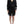 Cavalli Elegant Sheer Black Silk Blouson Dress