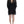 Cavalli Elegant Sheer Black Silk Blouson Dress