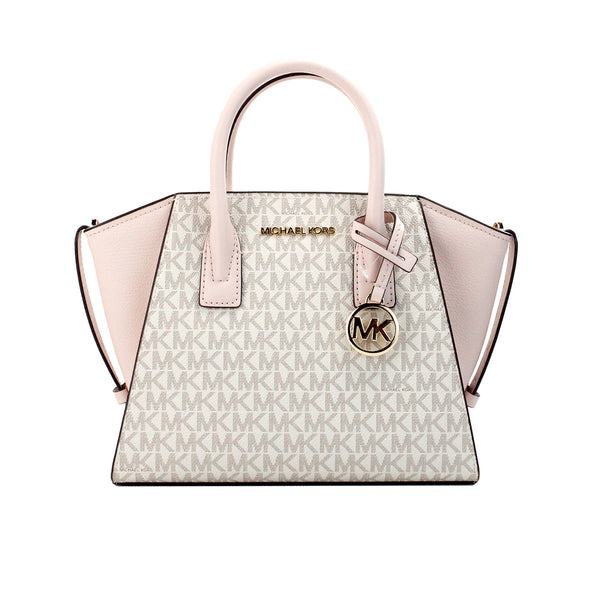 Michael Kors Avril Small Powder Blush PVC-nahkainen vetoketjullinen laukku