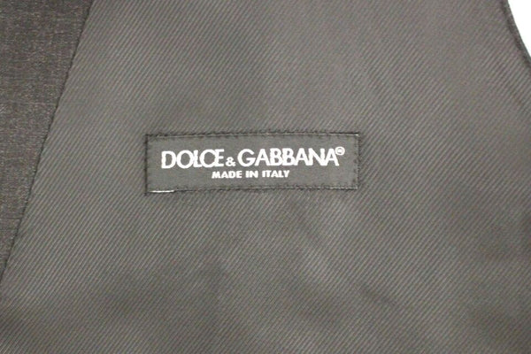 Dolce &amp; Gabbana Harmaa Slim Fit Button -mekko, muodollinen liivi